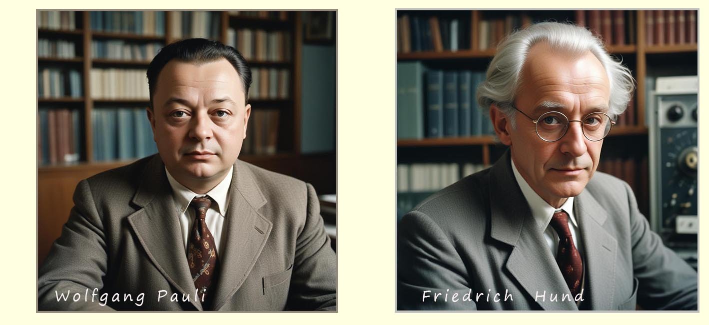 Image of Wolfgang Pauli and Friedrich Hund
